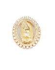 Virgin Mary Pendant Guadalupe Medallion Charm necklace chain vvs diamond ifandco
