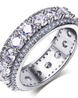 Three row Eternity Ring as seen on LIL UZI VERT affordable hip hop jewelry best price vvs