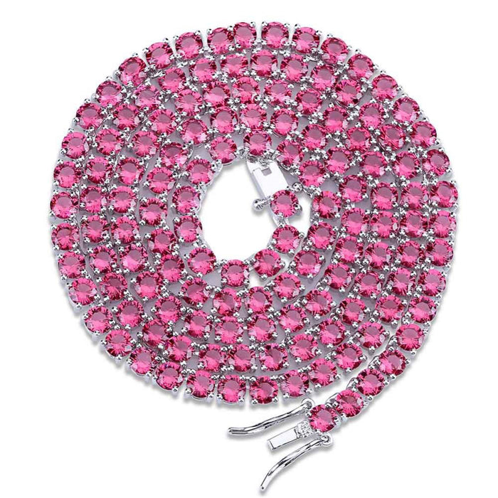 ruby tennis link chain necklace bracelet vvs princess cut diamond shopgld yellow gold white gold