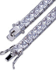 tennis link 4mm bracelet princess cut diamond chain bracelet shopgld