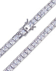 tennis link 4mm bracelet princess cut diamond chain bracelet shopgld