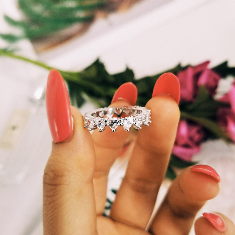 Kylie Jenner signature eternity band ring in oval kylie ring diamond