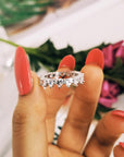 Kylie Jenner signature eternity band ring in oval kylie ring diamond