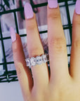 Kylie Jenner signature eternity band ring in oval kylie ring diamond