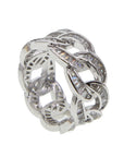 Baguette Miami Cuban link ring yellow gold silver ifandco vvs diamond affordable hip hop jewelry