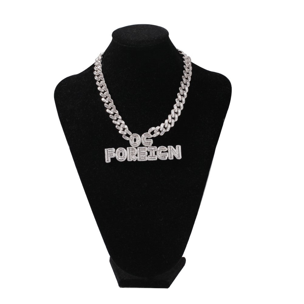 miami cuban links baguette custom a-z letter shopgld ifandco hip hop jewelery bracelet