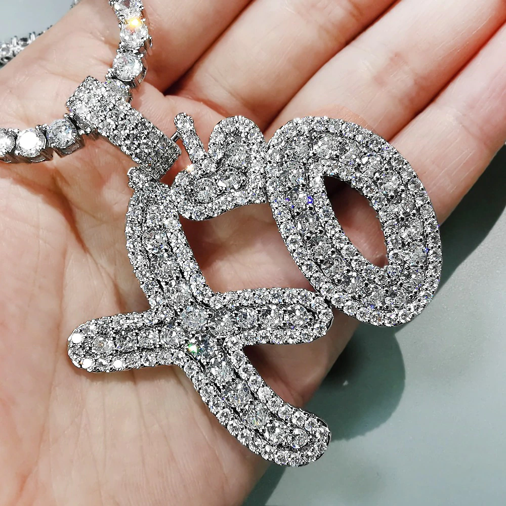 weeknd xo pendant necklace chain ifandco ben baller diamond vvs