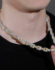 A$AP ROCKY tyler travis scott canary fully iced diamond necklace tennis links ifandco