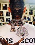 20mm glow in the dark enamel cuban link necklace chain as seen on Travis Scott Melted Utopia dream