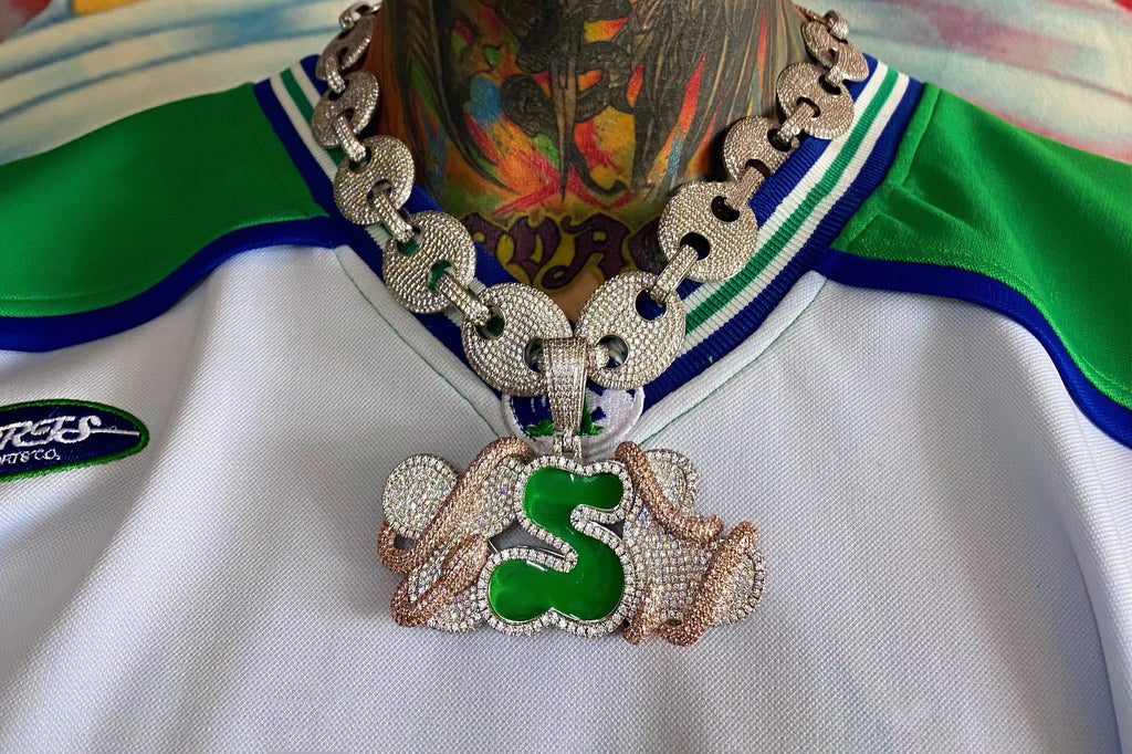 Gunna And Young Thug Just Got New Crazy "YSL" Diamond Chains From Jewelry Unlimited, Pure Jewelry Buy gunna chains rapper celebrity jewelers Young Slime life