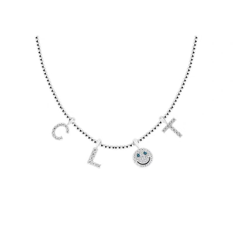 eyefunny custom letter diamond alphabet necklace chain 