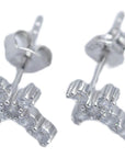 Pico 18k cross stud earring
