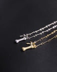 EYEFUNNY smiling face pendant necklace chain diamond vvs アイファニー