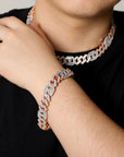 chaine d'ancre hermes curb cuban link combo necklace chain diamond gold vvs ifandco shopgld travis scott migos