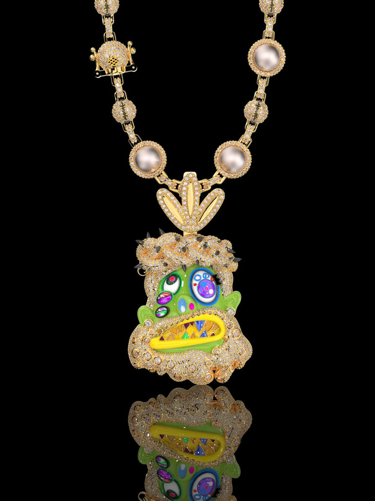Buy melted utopia dream Travis Scott Gifts His Crew Iced Out Eliantte & Co Chains diamonds utopia murakami