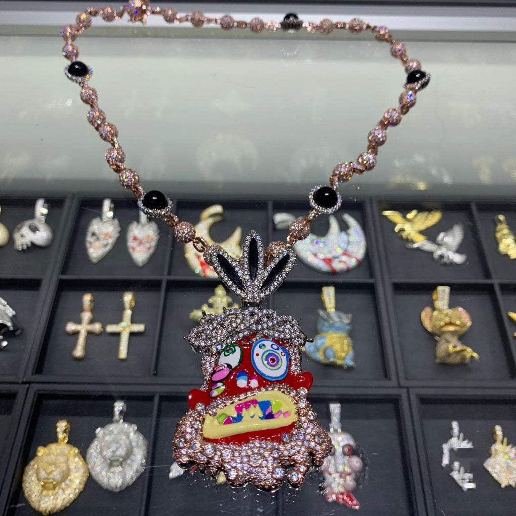 Buy melted utopia dream Travis Scott Gifts His Crew Iced Out Eliantte & Co Chains diamonds utopia murakami