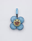 superflat first love monorgram flower fidget spinner TAKASHI MURAKAMI Super Flat, First Love, Flower screenprint in colors with Platinum leaf pendant with matching chain necklace