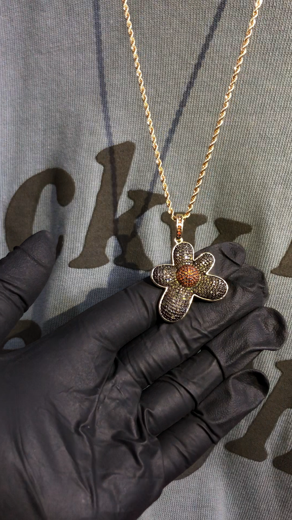golf le fleur tyler the creator flower boy pendant necklace free chain igor ifandco vvs diamond ben baller