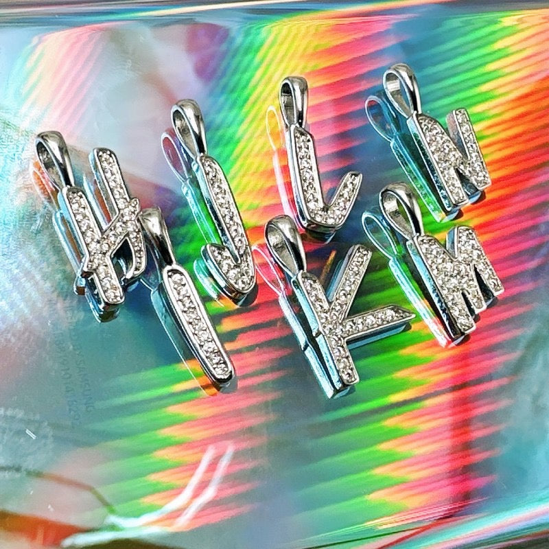 EYEFUNNY smiling face bangle bracelet smiley diamond vvs アイファニー GDRAGON PARIS letter diamond necklace GD