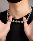 frank diamond ring sphere Ocean legs pendant necklace chain Drake