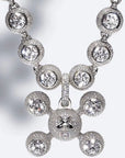frank diamond ring sphere Ocean legs pendant necklace chain Drake