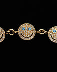 EYEFUNNY アイファニー smiling face bangle choker necklace smiley diamond vvs POGGY KIM JONES VIRGIL JBALVIN