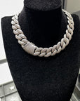 23mm diamond rounded bubble cuban links necklace/bracelet chain 3D diamons vvs ifandco shopgld