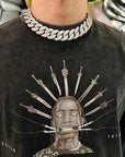 23mm diamond rounded bubble cuban links necklace/bracelet chain 3D diamons vvs ifandco shopgld