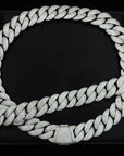 23mm diamond rounded bubble cuban links necklace/bracelet chain 3D diamons vvs ifandco shopgld