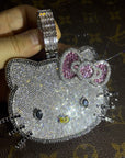 cardi b sister hennessy carolina hello kitty necklace tiktok hello kitty fully iced diamond necklace chain buy now custom jewelers