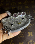 cardi b sister hennessy carolina hello kitty necklace tiktok hello kitty fully iced diamond necklace chain buy now custom jewelers