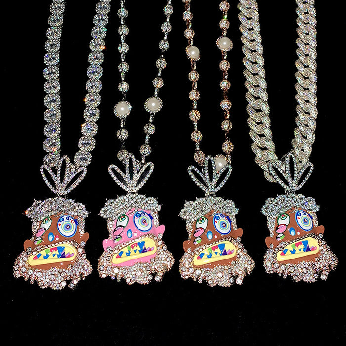 Buy melted utopia dream Travis Scott Gifts His Crew Iced Out Eliantte & Co Chains diamonds utopia murakami