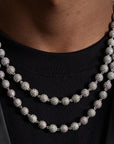ben baller fully iced diamond beads chain necklace kid kudi