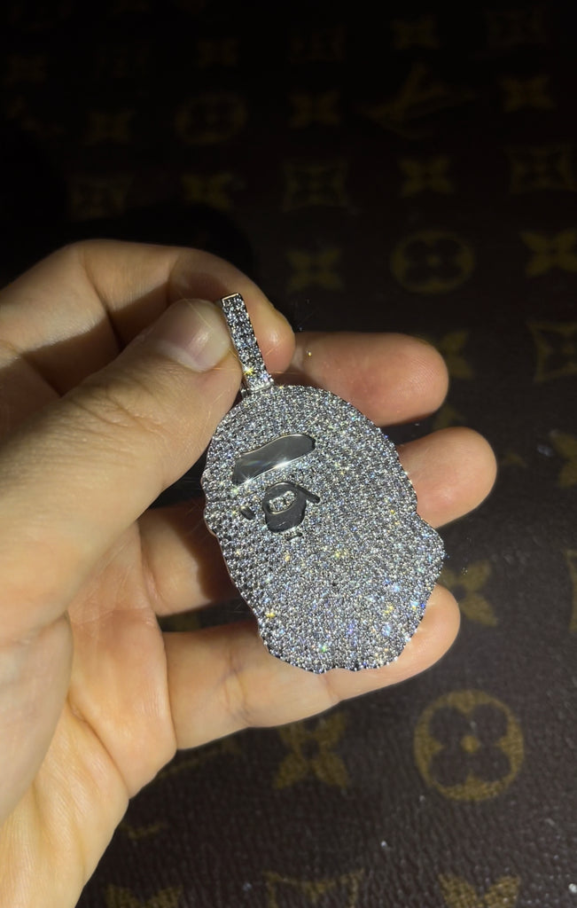 ベイプ パーカー bathing ape bape diamond pendant necklace chain ifandco kidcudi ben baller nft bapetaverse buy eth