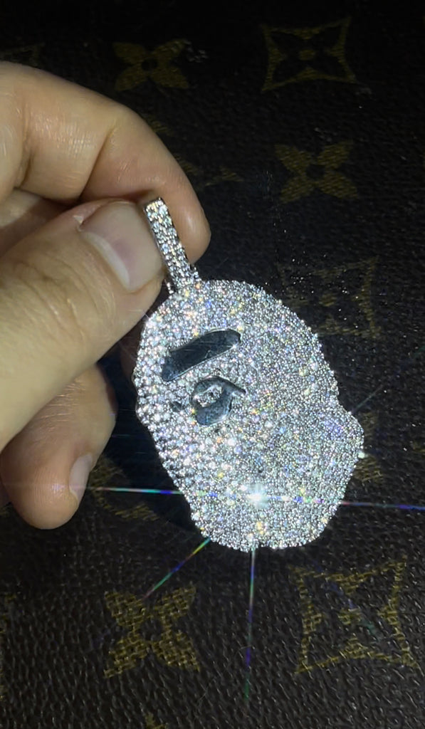 ベイプ パーカー bathing ape bape diamond pendant necklace chain ifandco kidcudi ben baller nft bapetaverse buy eth