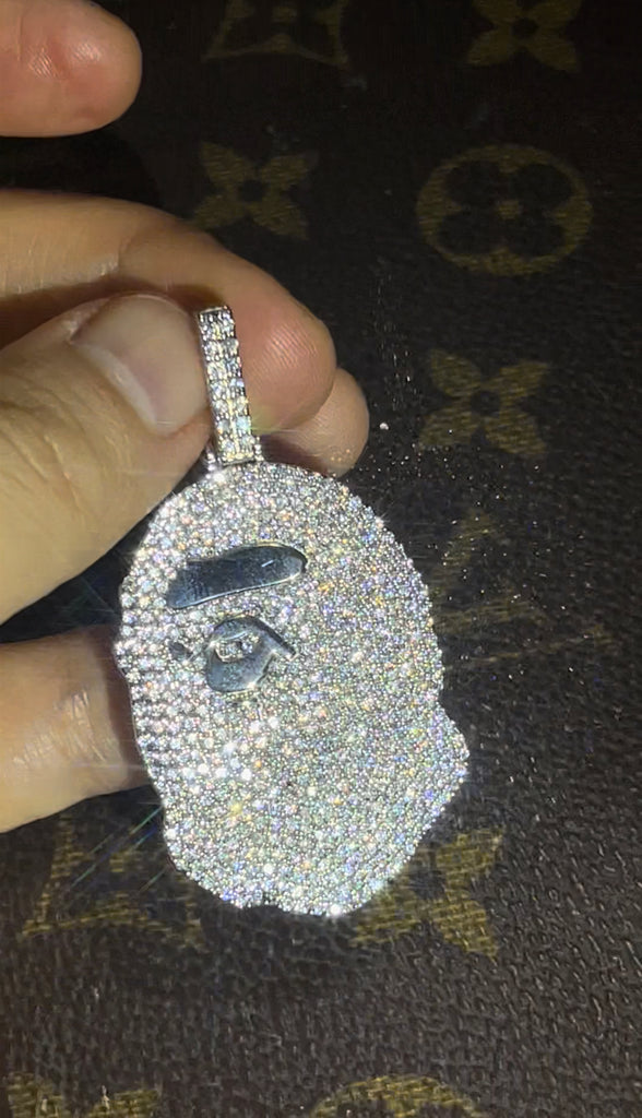 ベイプ パーカー bathing ape bape diamond pendant necklace chain ifandco kidcudi ben baller nft bapetaverse buy eth