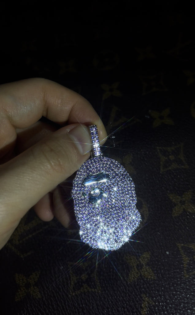 ベイプ パーカー bathing ape bape diamond pendant necklace chain ifandco kidcudi ben baller nft bapetaverse buy eth