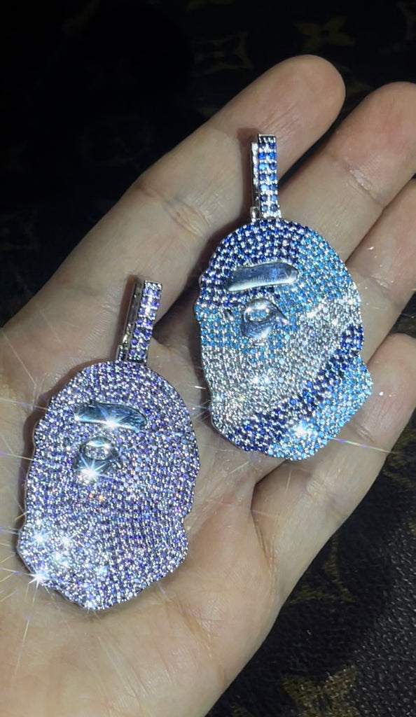 ベイプ パーカー bathing ape bape diamond pendant necklace chain ifandco kidcudi ben baller nft bapetaverse buy eth