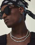 rectangle radiant cut diamond tennis link bracelet chain diamond white gold travis rapper hip hop jewelery jewelers celebrity