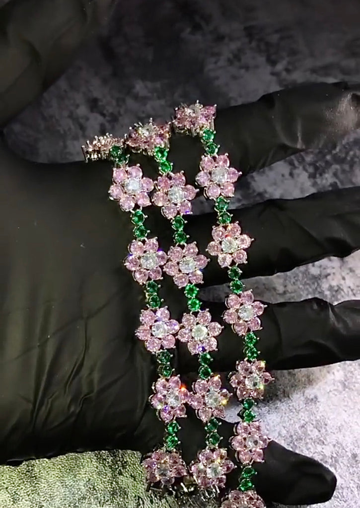 frank kandi man blonde Ocean instagram flower bracelet diamond rave bracelet daisy