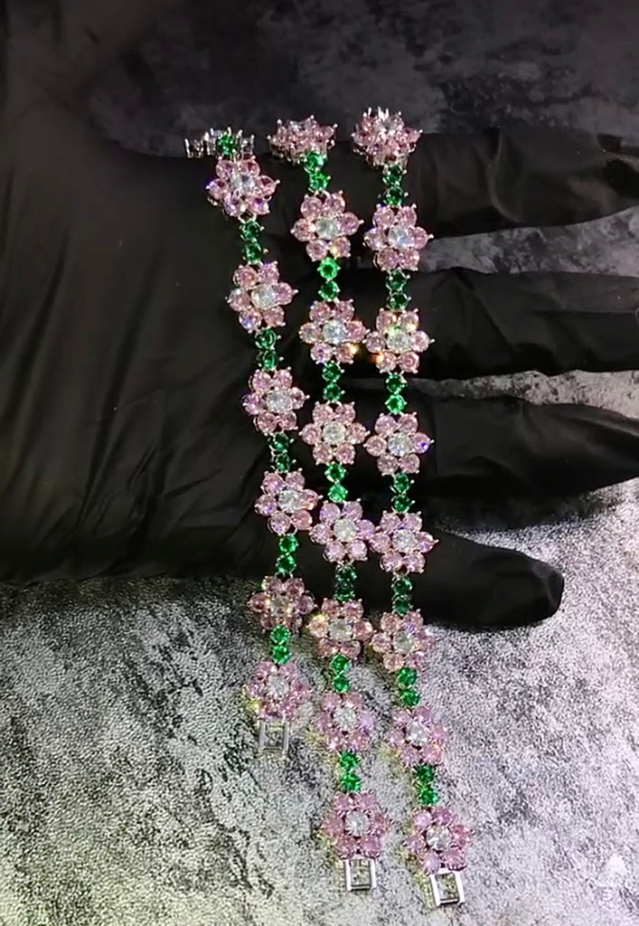 frank kandi man blonde Ocean instagram flower bracelet diamond rave bracelet daisy