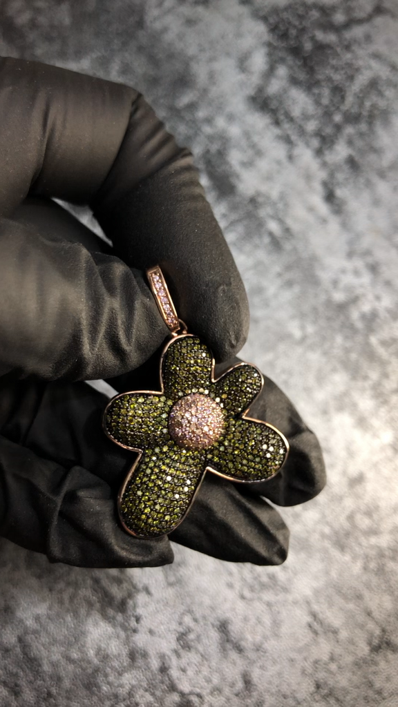 golf le fleur tyler the creator flower boy pendant necklace free chain igor ifandco vvs diamond ben baller