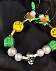 asap rocky jewelry pearl necklace dice skull chain choker playboi carti vlone