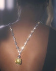 Beyoncé's Tiffany & Co diamond necklace is worth $30 million harpersbazaar.com tiffany yellow diamond necklace beyonce' from The 128-carat yellow diamond was worn by Hepburn during the Breakfast At Tiffany's press tour in 1961, and was seen again on Lady Gaga