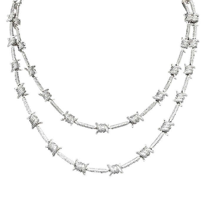 Iced Barbed Wire Necklace link chain shopgld gldshop ifandco travis scott