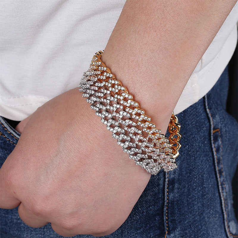 10mm curb cuban link chain necklace vvs diamond kanye west travis scott