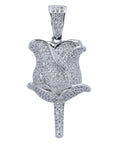 valentines gift rose pedant necklace free matching chain icebox diamond elliot eliantte