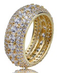 fully iced out 5 rows diamond ring lil pump liluzivert vvs diamond ifandco as seen on drake affordable hip hop jewelry