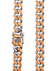 louis vuitton virgil off white inspired alike enamel cuban link necklace chain