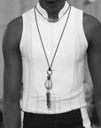 asap rocky jewelry pearl necklace dice skull chain choker playboi carti vlone